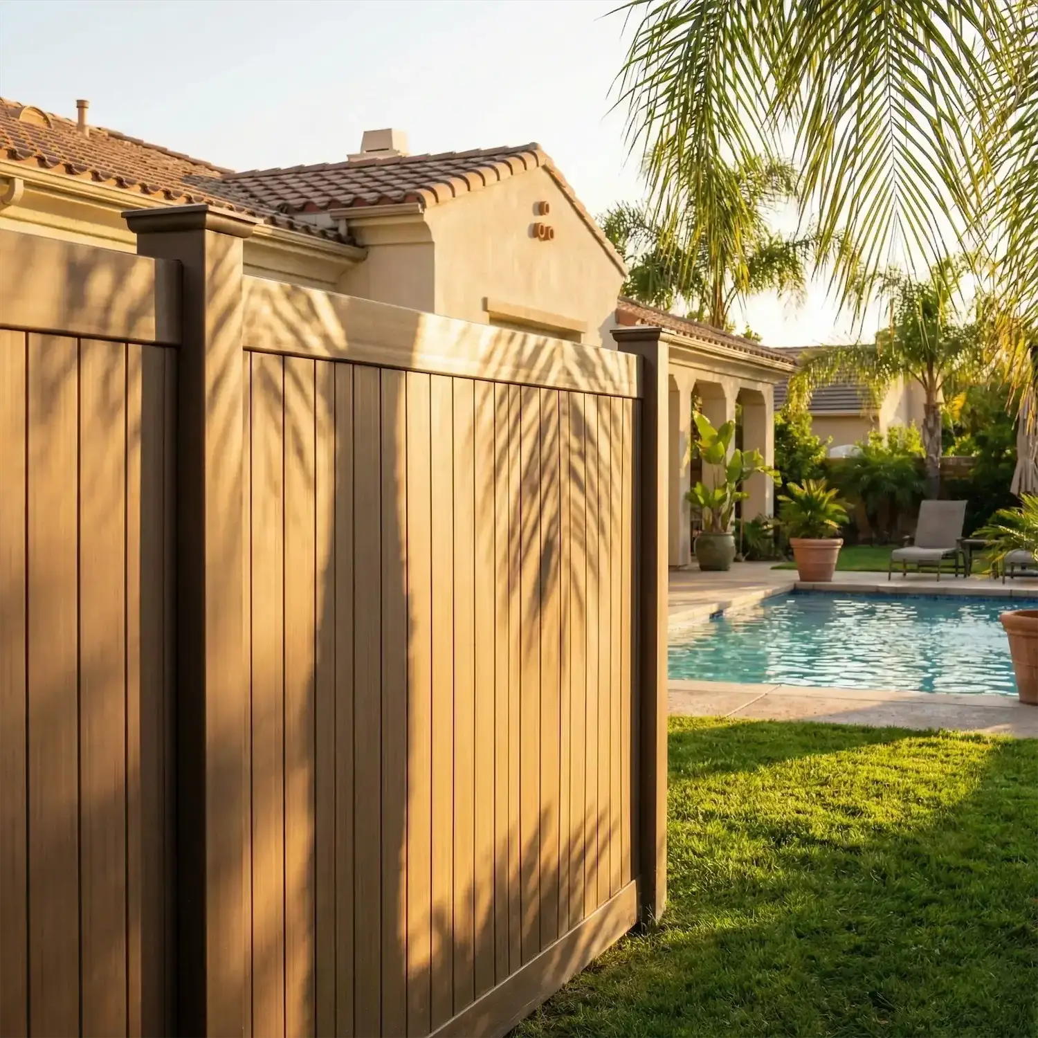 Brown Vinyl Fences