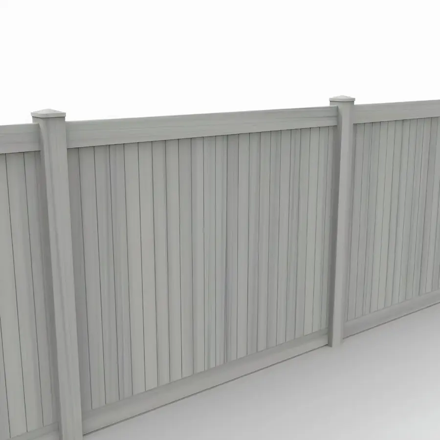 Vinyl Vertical Privacy Fence Panel, 6ft height 8ft width, Coastal Cedar