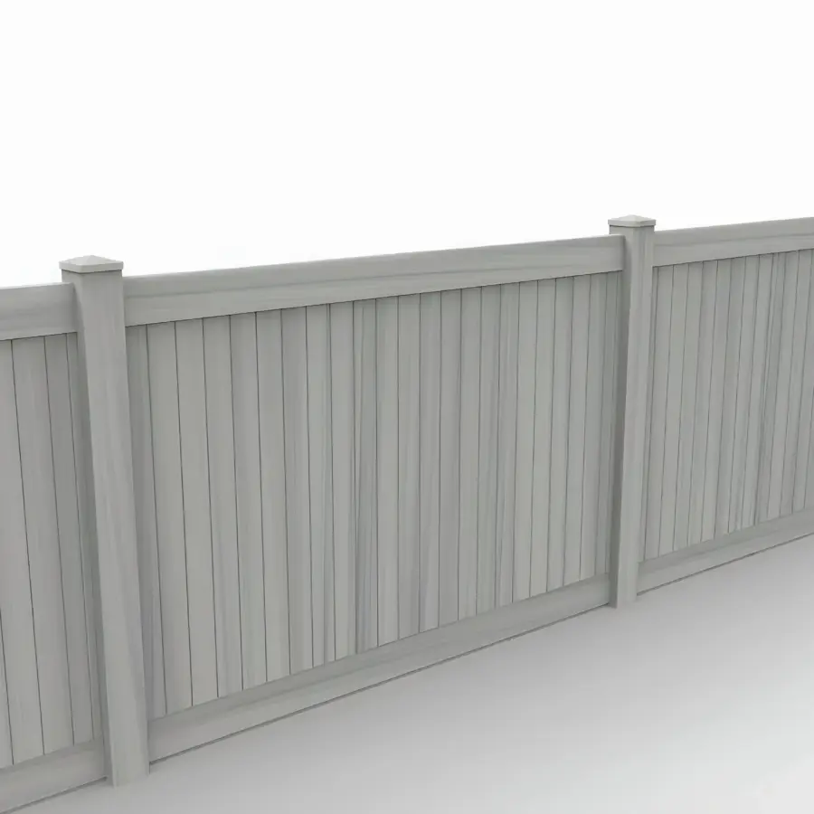 Vinyl Vertical Privacy Fence Panel, 5ft height 8ft width, Coastal Cedar