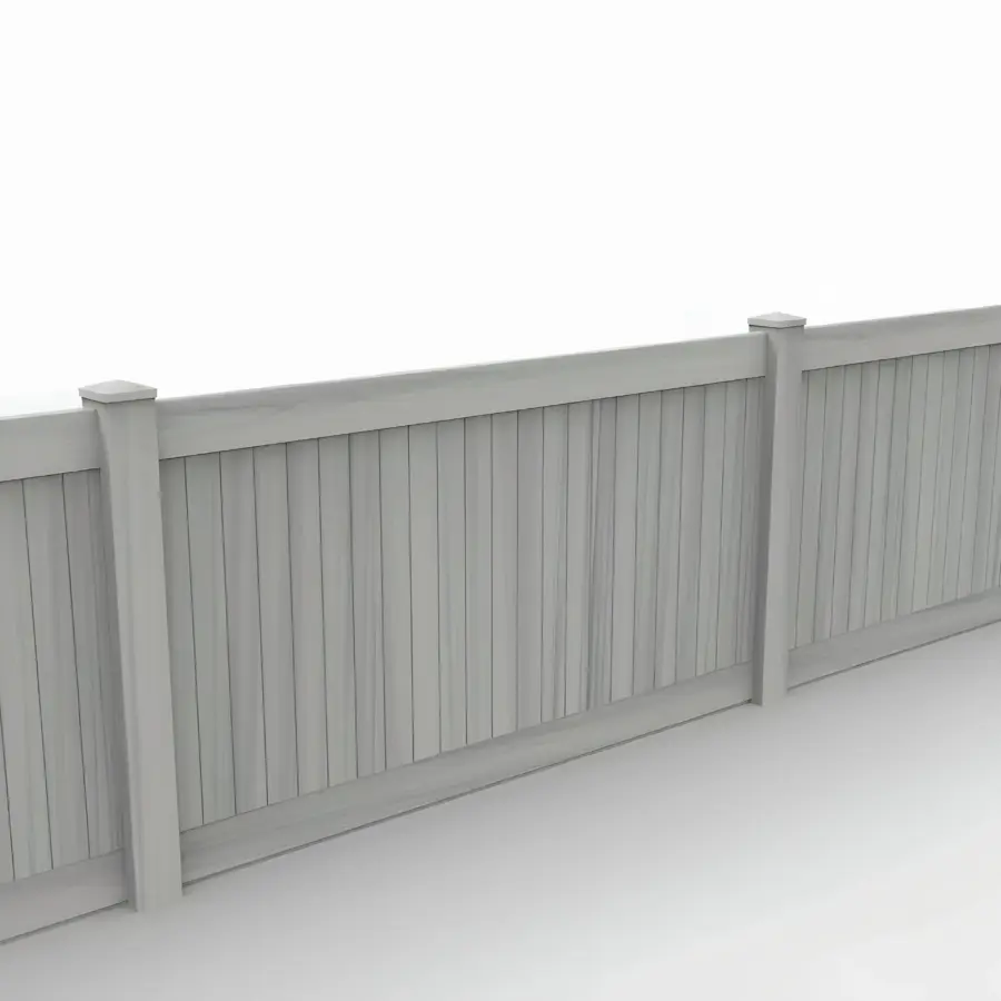 Vinyl Vertical Privacy Fence Panel, 4ft height 8ft width, Coastal Cedar