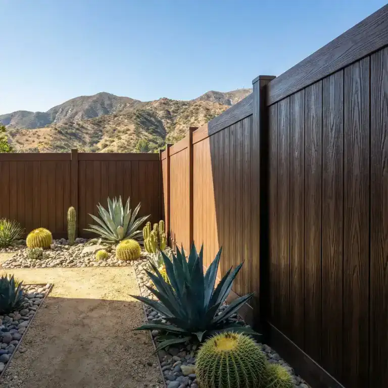 Dark Sequoia Vinyl Fences