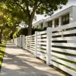 Vinyl Horizontal Flat Picket Fence Panel - Image 3