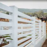 Vinyl Horizontal Flat Picket Fence Panel - Image 2