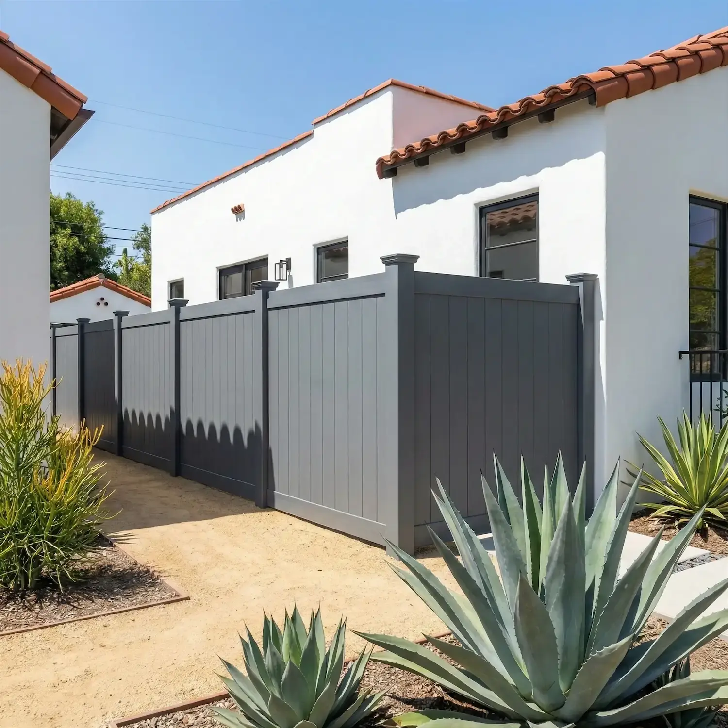 Gray Vinyl Fences