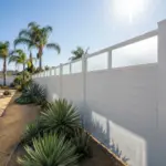 Vinyl Horizontal Privacy Fence Panel w/Acrylic Top - Image 3