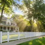 Vinyl Straight Picket Fence Panel - Image 2