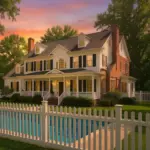 Vinyl Straight Picket Fence Panel - Image 3