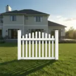 Vinyl Arched Picket Fence Panel
