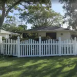 Vinyl Arched Picket Fence Panel - Image 2