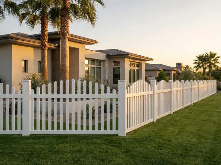Vinyl Arched Picket Fences 3