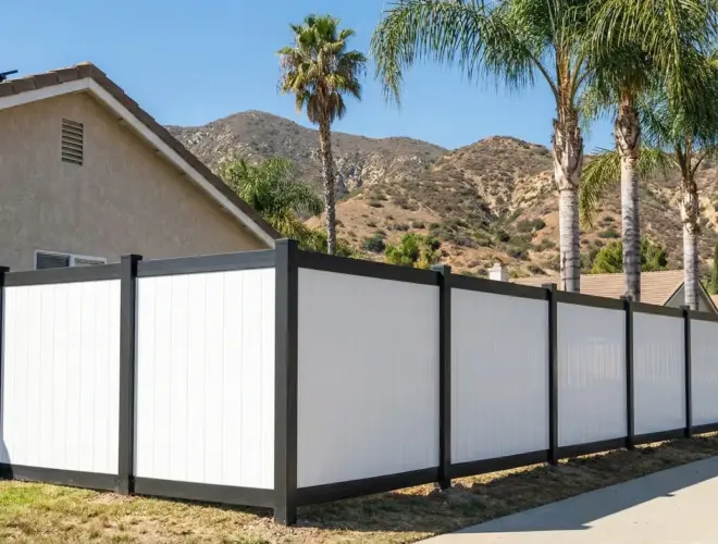 Vinyl Custom Fences 1