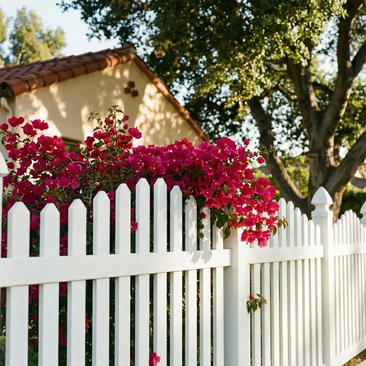 Vinyl DogEar Picket Fences
