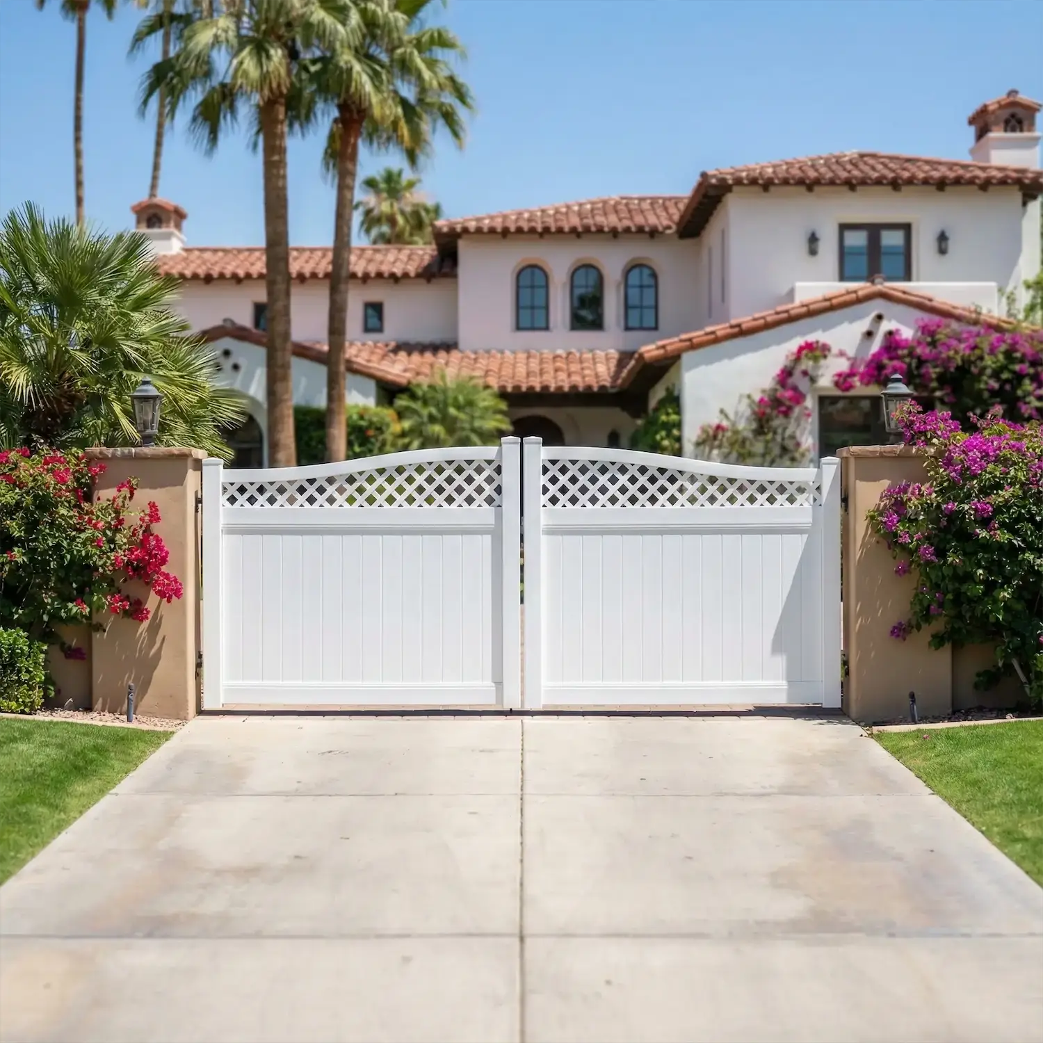 Vinyl Driveway Gates
