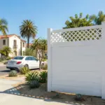 Vinyl Horizontal Privacy Fence Panel w/Lattice Top - Image 3