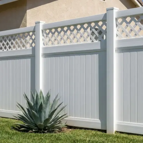 Vinyl Privacy Fence Lattice Top