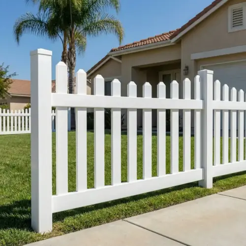Vinyl Scalloped Picket Fences