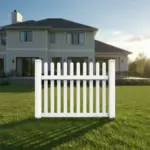 Vinyl Straight Picket Fence Panel