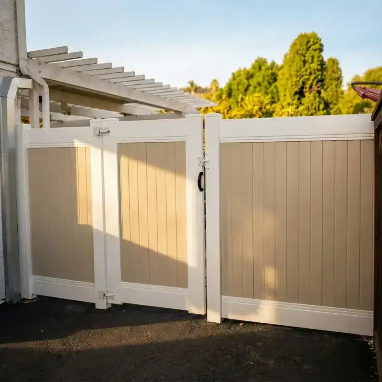 Vinyl TwoTone Privacy Fences