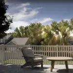 Vinyl Vertical Flat Picket Fence Panel - Image 2