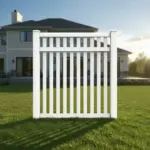 Vinyl Vertical Flat Picket Fence Panel