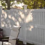 Vinyl Vertical Flat Picket Fence Panel - Image 3