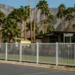 Vinyl Vertical Flat Picket Fence Panel