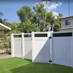 Vinyl Vertical Privacy Fence Panel w/Acrylic Top - Image 2