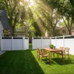Vinyl Vertical Privacy Fence Panel w/Acrylic Top - Image 3