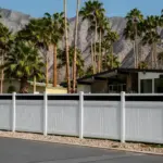 Vinyl Vertical Privacy Fence Panel w/Acrylic Top