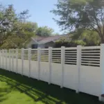 Vinyl Vertical Privacy Fence Panel w/Horizontal Picket Top - Image 3