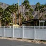 Vinyl Vertical Privacy Fence Panel w/Horizontal Picket Top