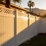 Vinyl Vertical Privacy Fence Panel w/Lattice Top - Image 2