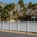 Vinyl Vertical Privacy Fence Panel w/Lattice Top