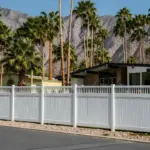 Vinyl Vertical Privacy Fence Panel w/Vertical Picket Top