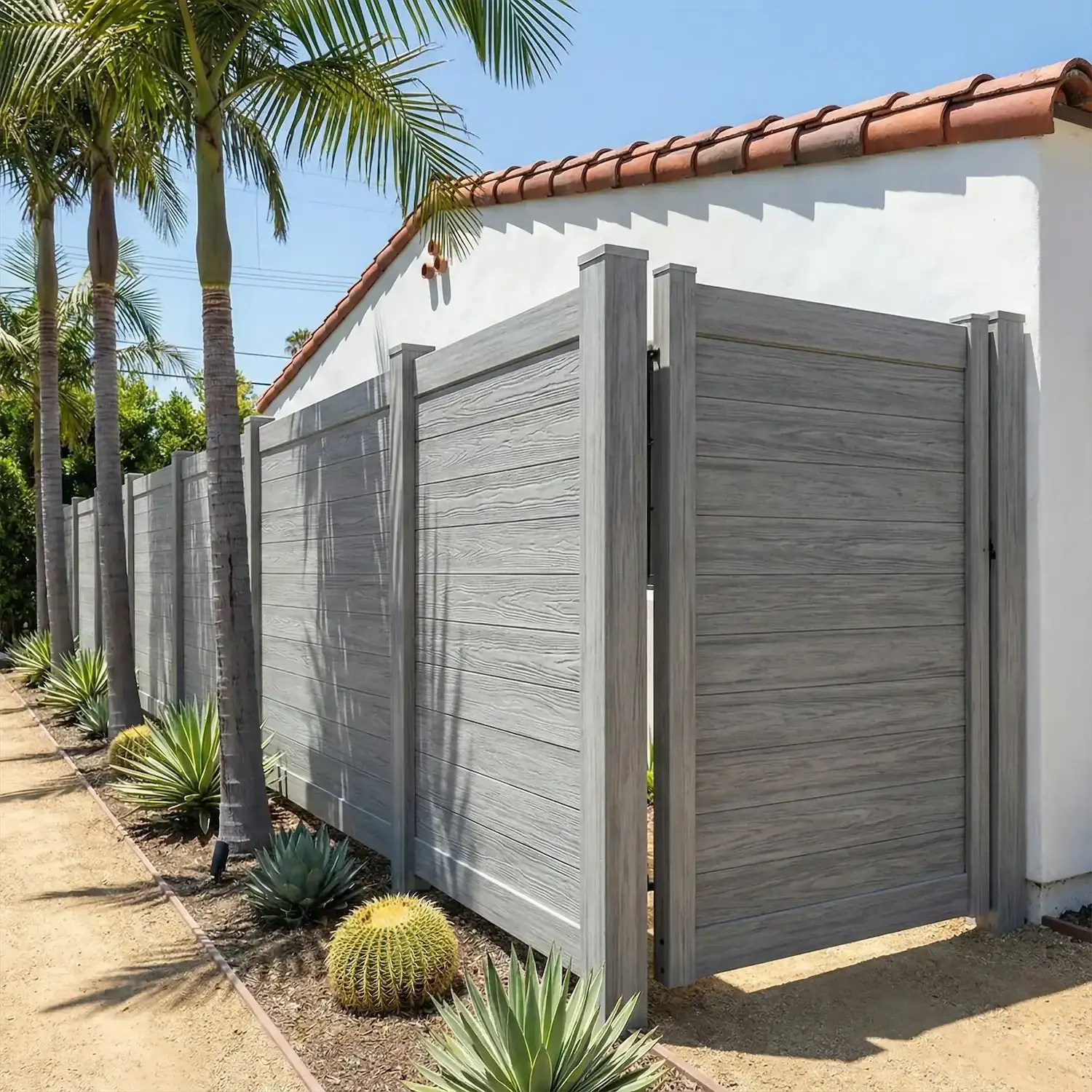 Weathered Aspen Vinyl Fences