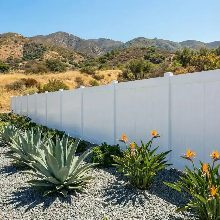 White Vinyl Fences