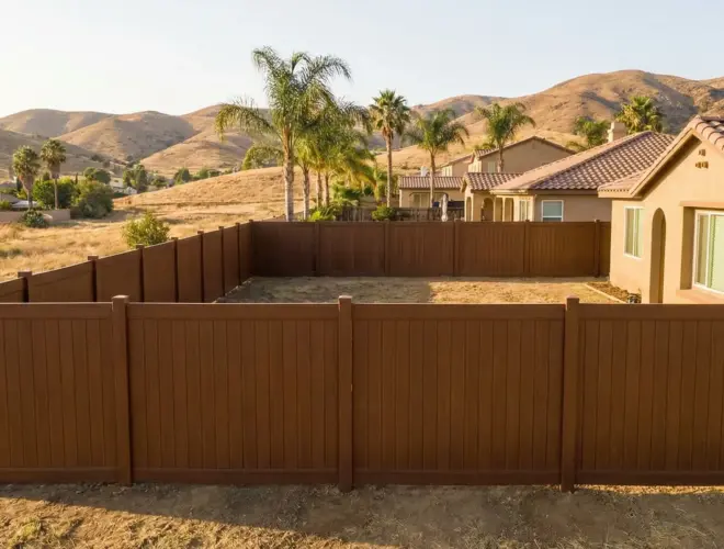 Brown Vinyl Fences 1
