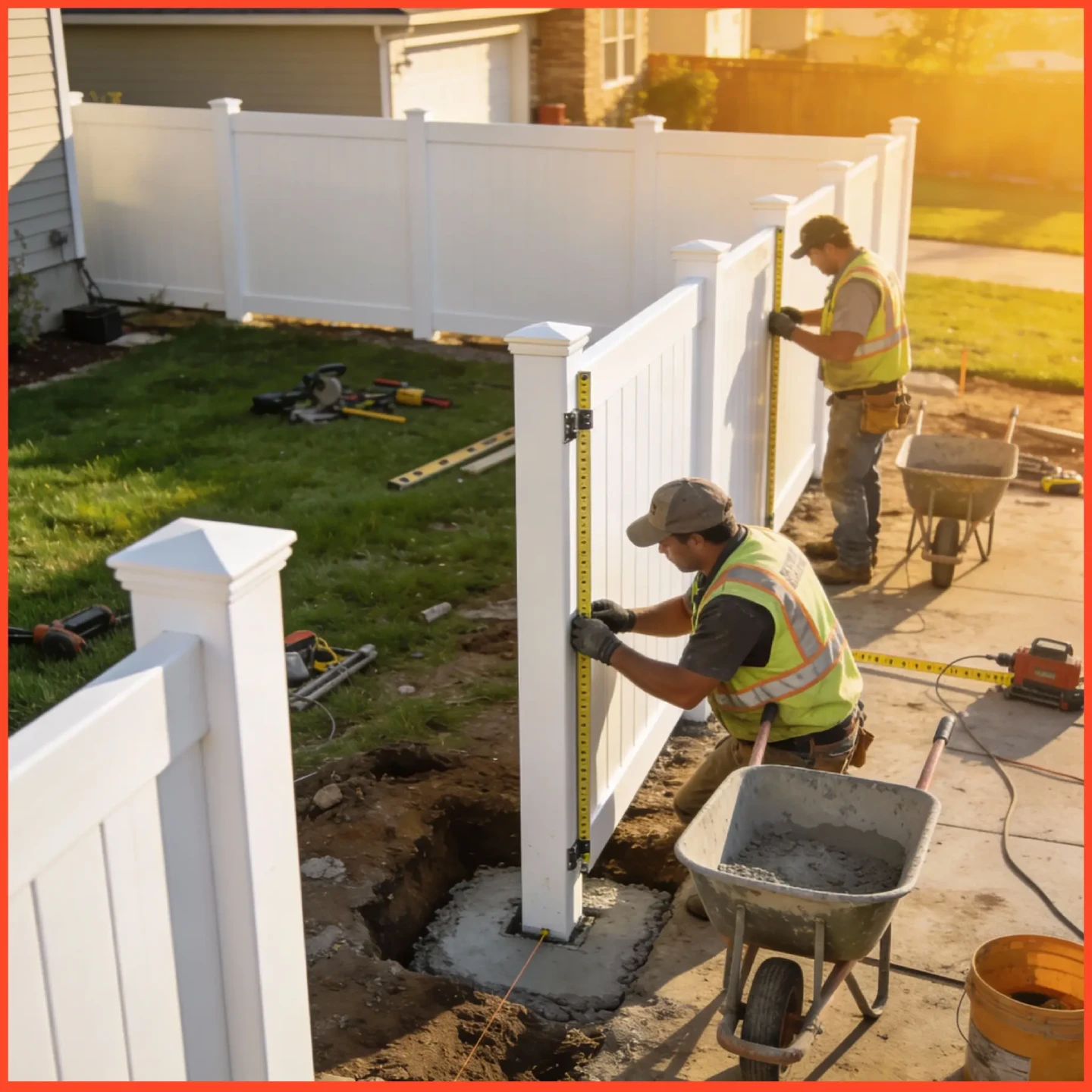 fence assembly gate installation