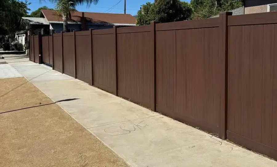 Privacy Vinyl Fence Gate Installation In Granada Hills Ca