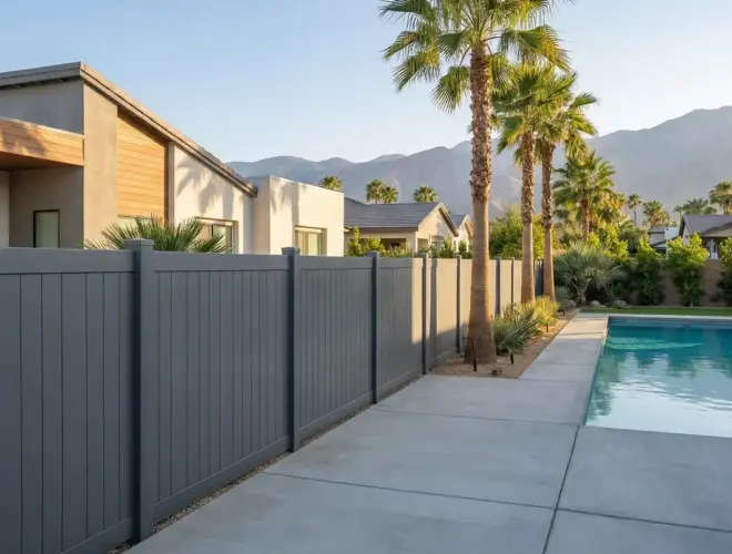 Slate Gray Vinyl Fences 1