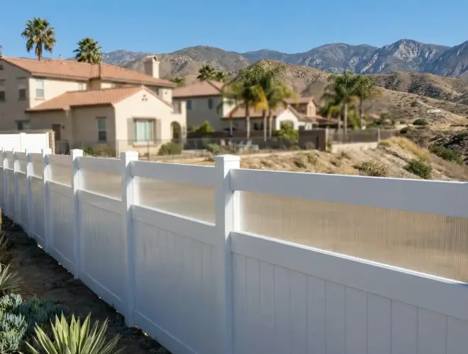 Vinyl Fence With Acrylic 11