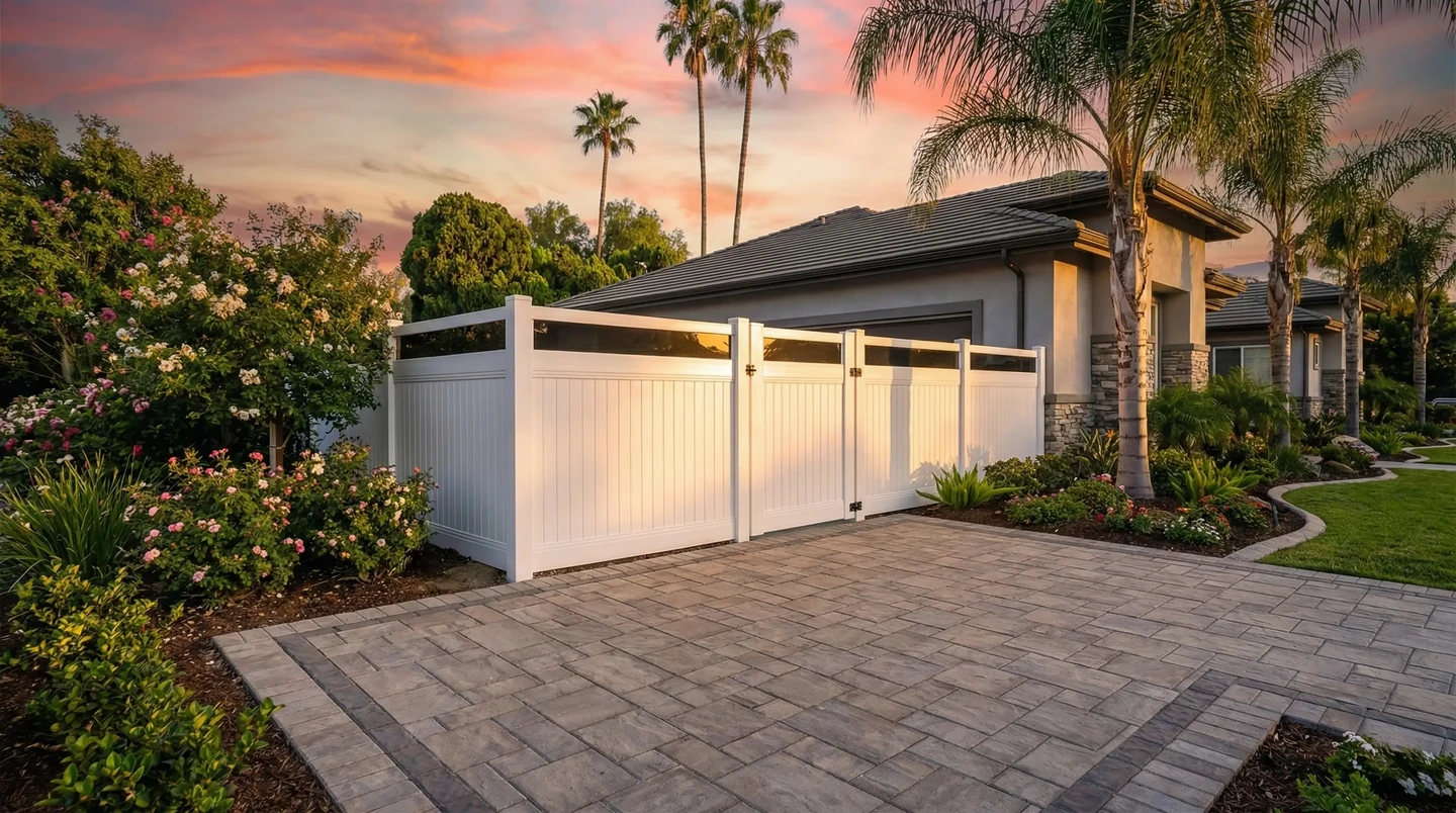 vinyl fence with acrylic 33