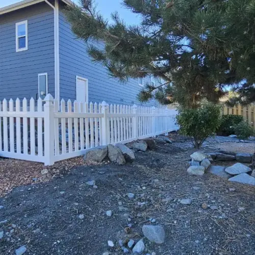 Vinyl Straight Picket Fence Panel (2)