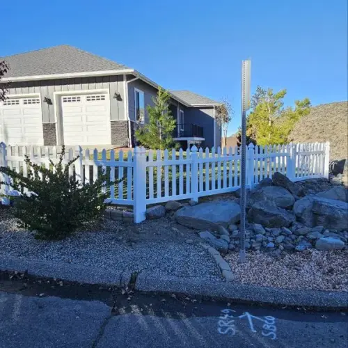 Vinyl Straight Picket Fence Panel (4)