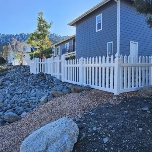 Vinyl Straight Picket Fence Panel (8)