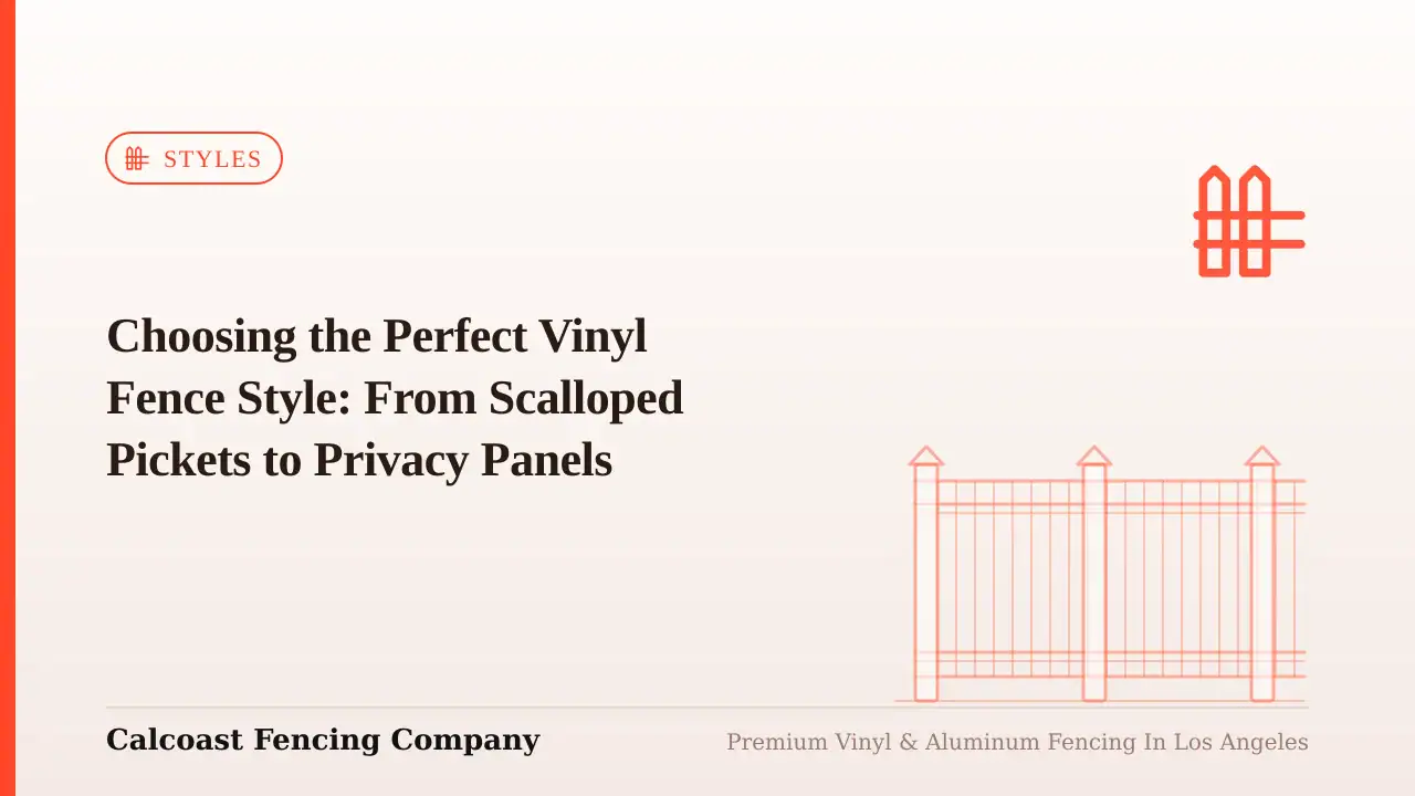 Choosing The Perfect Vinyl Fence Style From Scallo