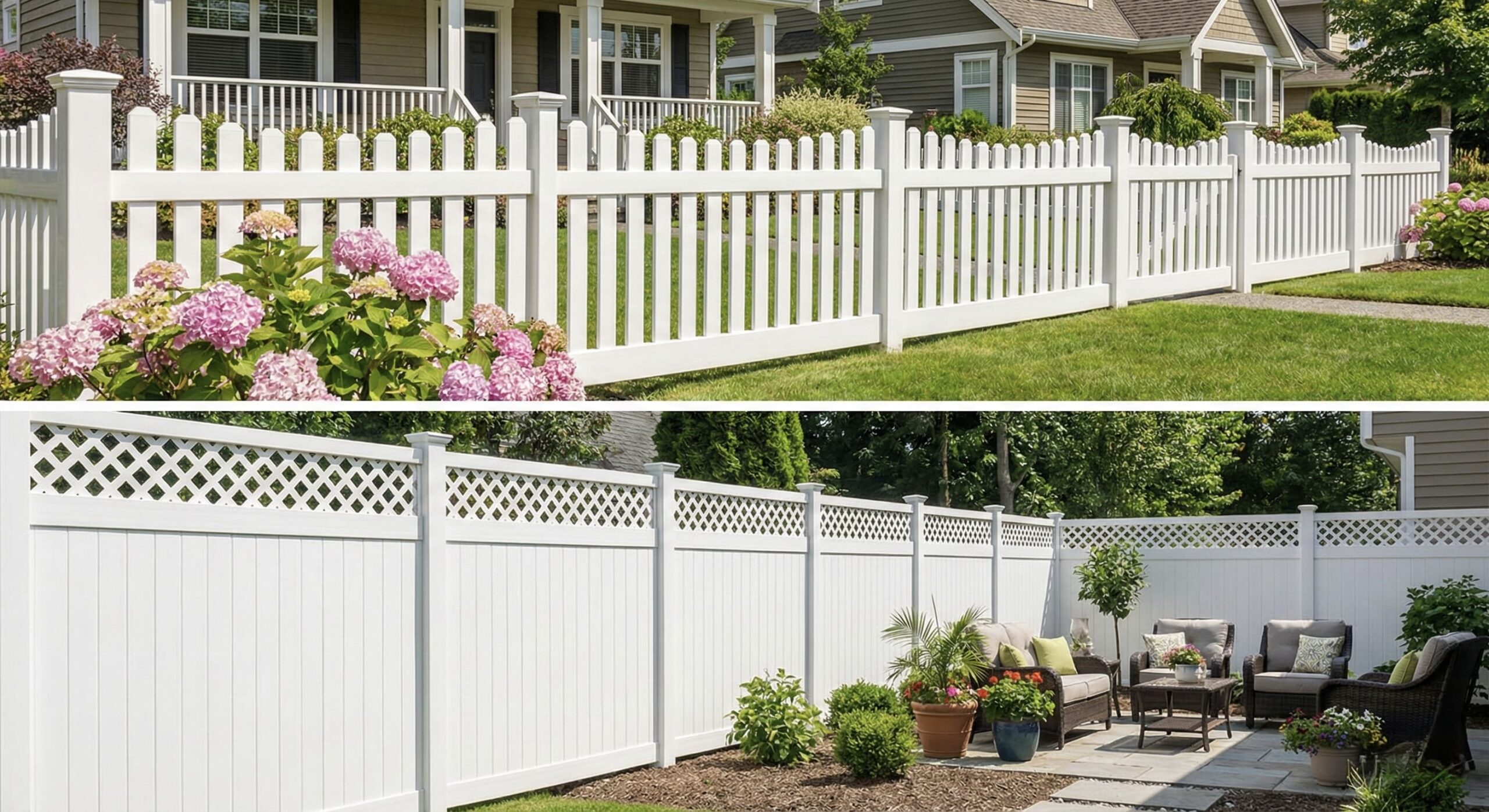 Vinyl Fence Style Scalloped Pickets Scaled