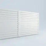 Aluminum driveway gates, 7ft height 8ft width, White