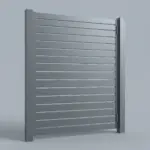 Aluminum gates, 6ft height 8ft width, Monument Gray