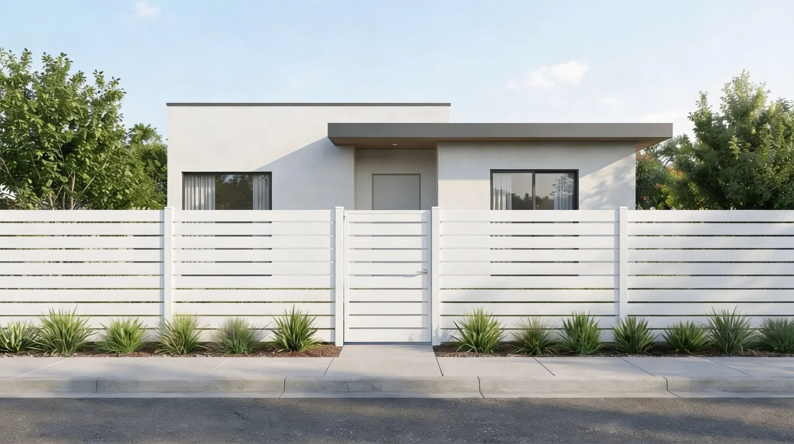 Aluminum Horizontal Picket Fence Slat 6 Inches Or 2,5 Inches